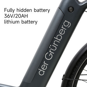 Vélo électrique TXED de haute qualité, 27,5 pouces, 36V, 250W, moteur arrière, suspension, 9 vitesses, grande capacité, longue autonomie, vélo électrique de ville - Product Image 3