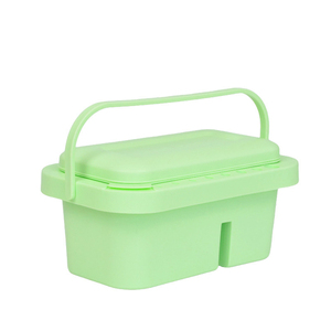 BOMEIJIA Nettoyeur <span class=keywords><strong>de</strong></span> pinceaux 8 compartiments 16 trous Bac multi-usages <span class=keywords><strong>en</strong></span> plastique 15x23cm - Product Image 3
