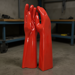 Gants de protection en coton enduit de PVC pour usage industriel - Product Image 3