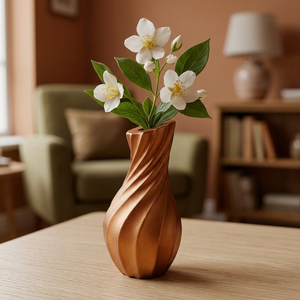 Florero Moderno de Aluminio de Lujo, Portaflores Decorativo Hecho a Mano, Duradero, Ligero, de Primera Calidad, para Hogar, Oficina, Hotel, Cafetería - Product Image 6