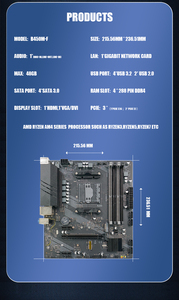 Hot AMD Gaming PC Mainboard Chipset Computer Mother Board AM4 Dual Channel Placa Mae DDR4 64GB USB3.2 Desktop B450M Motherboard - Product Image 2