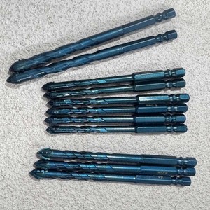 Foret à pointe centrale en carbure de tungstène, grain 6-10 mm, 110 mm, pour carrelage en porcelaine pleine masse, haute dureté, perçage à sec, <span class=keywords><strong>béton</strong></span>, pierre, verre - Product Image 6