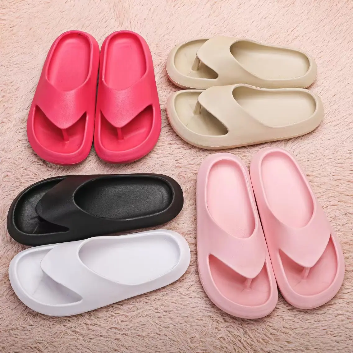 Thick Sole Pillow pers for Women and Men Non Quick Drying Shower Slides Bathroom Sandals