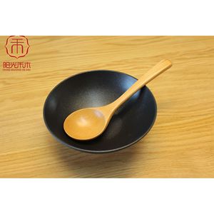 Beechwood Wooden Spoon <b>Set</b> 2 Pcs Small And Large Size For Soup Rice Serving Utensils - Product Image 3