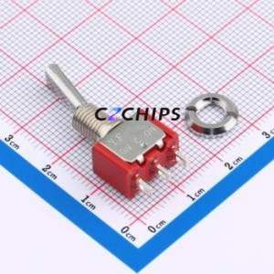 MT-0-102-F001-T000-RS Toggle Switch Through hole Component (THT) Switch Single Pole Double Throw 13.1mm 8mm 30.45mm - Product Image 1