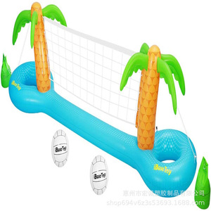Filet de volley-ball aquatique gonflable Wilbest 300x90cm, design requin, jeu de piscine extérieur pour enfants et adultes - Product Image 5