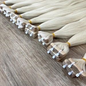 Extensions de cheveux à bandes adhésives 100% cheveux humains Remy vietnamiens naturels lisses, luxueuses, prêtes à être expédiées, invisibles - Product Image 4