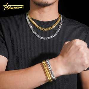 Hete Aanbieding 316L RVS Cubaanse Schakelketting 925 Zilver VVS D <span class=keywords><strong>Moissanite</strong></span> Iced Out Slot Sieraden Miami Cubaanse Armband Ketting - Product Image 4