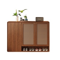 Armoire de rangement étagère à chaussures boîte à chaussures tissage armoire à chaussures moderne grande capacité armoire d'entrée