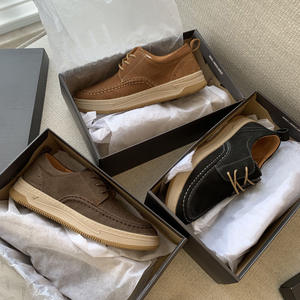 Zapatos casuales cómodos de fábrica originales para hombre, zapatos de negocios y de moda, zapatos de estilo casual para hombre con cubierta de gamuza y cuero. - Product Image 3