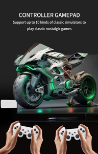 IHOMELIFE Muzze V6 휴대용 게임 스틱 2 클래식 휴대용 비디오 게임 2.4G 무선 컨트롤러 30000 게임 64/128GB 지원 - Product Image 6