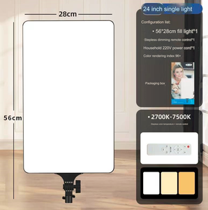 Kit d'éclairage à écran plat LED 16 pouces 19 pouces 24 pouces avec trépied réglable, à intensité variable pour YouTube, <span class=keywords><strong>Tiktok</strong></span> - Product Image 4
