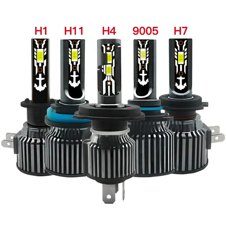XOVY Custom 1900lm Lumen 6500k Color Temperature Car Led Lights 9005 H1 H4 H7 HB3 Headlight Bulb