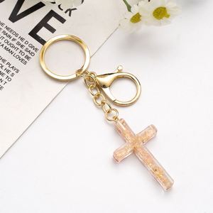 Vente en gros usine Nouvelle Arrivée Populaire Créatif Porte-clés Fleur Véritable en Résine pour Sac à Main - Product Image 4