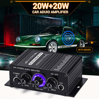 Amplificateur de puissance de classe D pour subwoofer, mini amplificateur audio domestique et automobile 12V, Bluetooth HiFi 2 canaux 20W+20W, amplificateur de basses DJ
