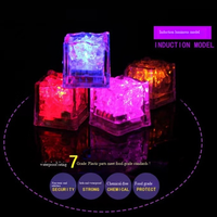 Meilleurs cubes de glace LED lumineux multicolores, étanches, à lumières clignotantes, effet pailleté pour fêtes, bars, clubs, boissons de mariage