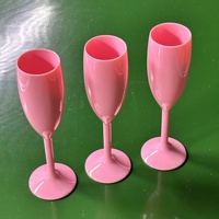 Flûtes à champagne en plastique moderne avec logo personnalisé, verres à vin pour mariage et fête