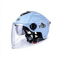 Casque de moto électrique certifié 3C, coque ABS, coussin EPS, visière réglable, casque de conduite pour trajets quotidiens