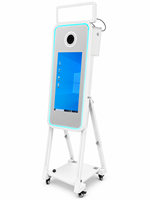 Nouveau Miroir Portable Pliable 40 Pouces 2026 – Miroir Magique Tactile Intelligent pour Cabine Photo Selfie
