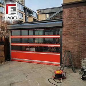Portes à enroulement en <span class=keywords><strong>PVC</strong></span> sur mesure à grande vitesse pour <span class=keywords><strong>garage</strong></span> souterrain, atelier <span class=keywords><strong>de</strong></span> lavage <span class=keywords><strong>de</strong></span> voitures, étanches et automatiques - Product Image 2