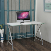 Table d'étude en verre convertible et extensible de bureau d'ordinateur acrylique moderne Offres Spéciales pour le bureau à domicile nouvelle caractéristique de support