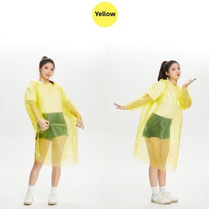 Impermeabile monouso per adulti a compressione portatile PE singola persona <span class=keywords><strong>pioggia</strong></span> per lo stile Tour all'aperto di viaggio ispessito - Product Image 4