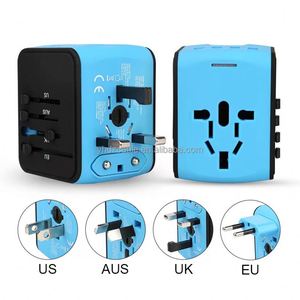 EU UK USA AU Multi-port Charging Head 4USB World Travel Fast Charger 5V3.4A AC Adapter - Product Image 5