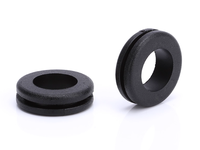 Anillo Protector de Cables de Doble Cara, Funda de Goma Ecológica Ignífuga para Cables con Orificio Pasante