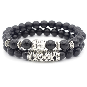 Bracelet <span class=keywords><strong>de</strong></span> perles <span class=keywords><strong>de</strong></span> Bouddha en <span class=keywords><strong>pierre</strong></span> <span class=keywords><strong>de</strong></span> <span class=keywords><strong>lave</strong></span> pour hommes Jade vert Roche volcanique Turquoise Guérison Équilibrage Yoga Bijoux Diamant <span class=keywords><strong>Pierre</strong></span> principale - Product Image 1