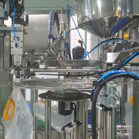 Machine de remplissage et de bouchage rotative automatique populaire pour flacons en plastique/verre de 200 ml d'huile et de savon liquide, haute précision