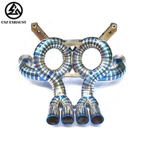 ท่อไอเสียไทเทเนียม csz สำหรับ lambสัญลักษณ์ <span class=keywords><strong>Aventador</strong></span> <span class=keywords><strong>svj</strong></span> LP700-4 LP740-4 LP750-4 <span class=keywords><strong>V12</strong></span> catback แบบตรง - Product Image 2