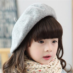 Bonita boina de lana para niñas, gorros, muchos colores, niños, moda, <span class=keywords><strong>pintor</strong></span>, lana, exterior, Otoño, boina francesa cálida, boinas para mujer - Product Image 4