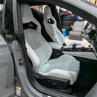 Siège sport en fibre de carbone RS pour Audi B10 A3 A4 A5 A6 A7 A8 Q3 Q5 Q7, carbone sec