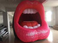 Modèle de bouche gonflable géante, lèvres gonflables pour la publicité