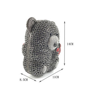 OC3687 Glitzernde Party-Clutch mit Tiermuster, abnehmbarer Kette und Magnetverschluss für Cocktailpartys, Abschlussbälle und Nachtclubs - Product Image 3