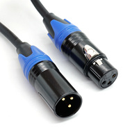Câble de commande de Signal d'éclairage XLR fil 3 broches Dmx512 fil de Signal de scène 1m 2m 3m 8m câble de Microphone DMX
