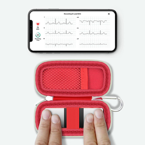 Étui de transport personnalisé <span class=keywords><strong>pour</strong></span> <span class=keywords><strong>appareil</strong></span> de surveillance cardiaque mobile, boîte de rangement <span class=keywords><strong>pour</strong></span> dispositif de surveillance EKG sans fil - Product Image 3