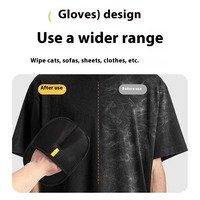 Gants électrostatiques double face grande taille pour l'élimination des poils d'animaux, nettoyage et toilettage des animaux, et dépoussiérage des vêtements - Nouveauté 2025 - Vente chaude