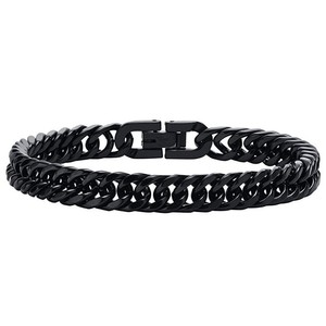 Moda Hip Hop Men's Cuban Link Chain Bracelet 2025 Nunca Desvanece-se Espessura Aço Inoxidável Jóias Buckle Pulseiras - Product Image 3