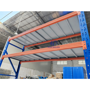 מדף אחסון קל משקל מתכוונן בעל 4 שכבות מפלדה לשימוש במוסך ובתעשייה - Product Image 3