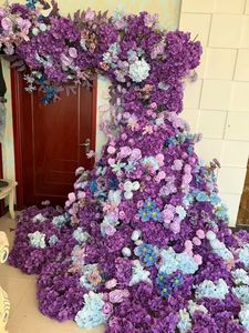 Camino de mesa floral largo, perfecto para bodas rústicas, banquetes y decoración de mesas para eventos. - Product Image 3