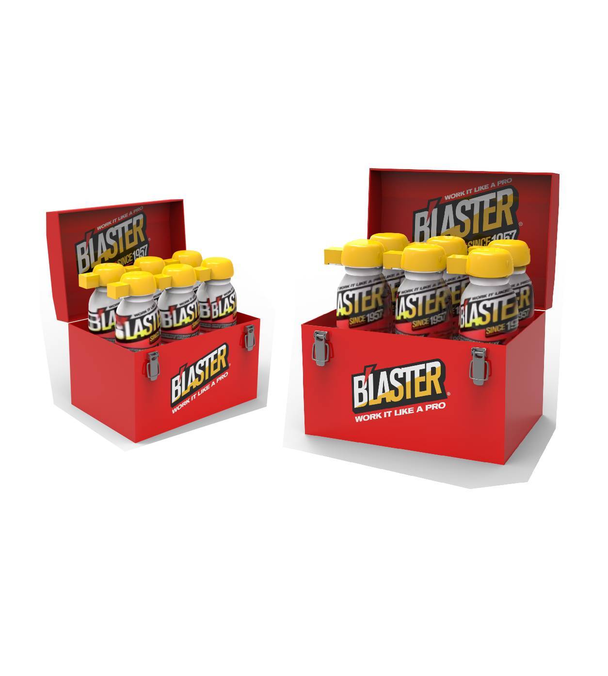 Customized Retail Tool Store Display Toolbox Rack Metal Display Rack with Product Storage for Retail