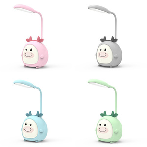 Lampe de table à LED de dessin animé <span class=keywords><strong>veilleuse</strong></span> de nuit mignonne rechargeable par USB pour la protection des yeux de l'enfant lampe de bureau <span class=keywords><strong>rose</strong></span> ours chat - Product Image 4