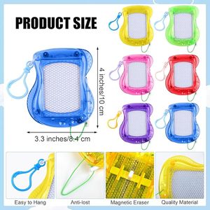 Meilleure Vente Mini Tableau Magnétique Effaçable avec Clip Porte-clés, Bloc de Dessin et Gribouillage pour Enfants, Cadeaux de Fête et Remplisseurs de Sacs Cadeaux - Product Image 2