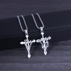 สร้อยคอแฟชั่น จี้สร้อยคอ เครื่องประดับสำหรับผู้หญิง สร้อยคอเครื่องประดับชั้นดี สร้อยคอสแตนเลส สร้อยคอรูปกากบาทแบบน้ำหอม - Product Image 2