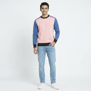 Novedades en Ropa de Moda, Sudadera Básica de Algodón Combinado, Tejido Cómodo y Transpirable, Sudadera Personalizada para Hombre - Product Image 1