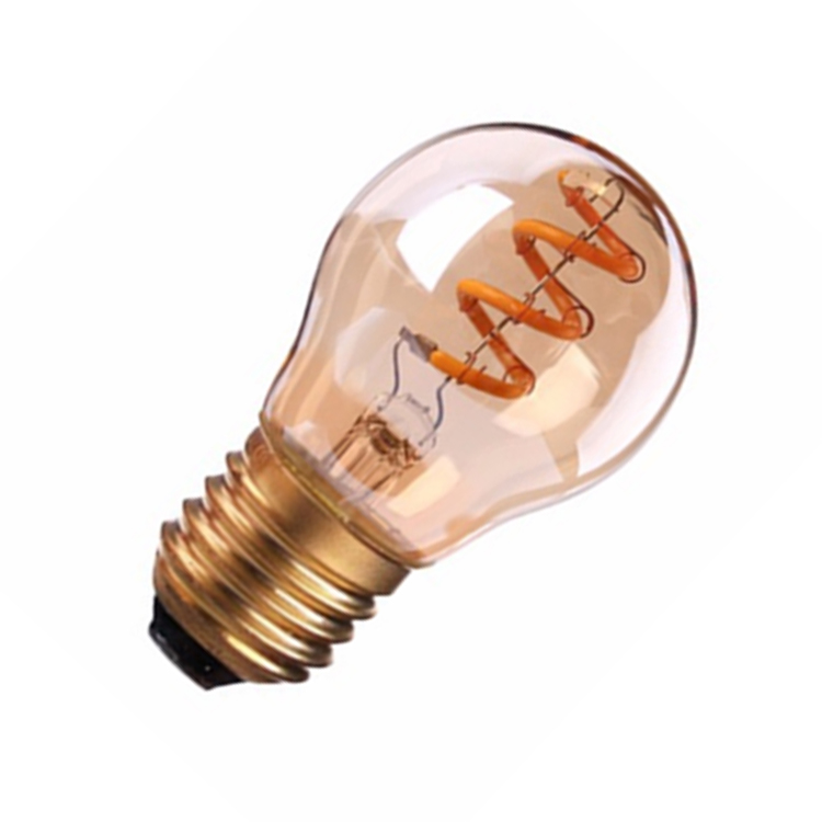 Спиральные лампы накаливания G45 E26 E27 янтарный свет 3 Вт AC 110 В/230 В для домашнего и коммерческого декора