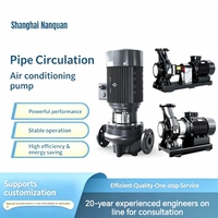 Pompe verticale en ligne ISG Série 3HP (2,2kW), impeller en acier inoxydable SS304, surpresseur de pipeline 25m³/h pour CVC et circuit d'eau industriel
