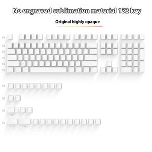 Tecla de moldeo por inyección de dos colores en blanco PBT personalizada para grabado por sublimación térmica DIY para teclado mecánico <span class=keywords><strong>ANSI</strong></span> ISO - Product Image 2