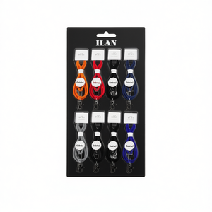 สร้อยคอพร้อมจี้ชื่อสั่งทำพิเศษ Ilan Gabriel สายคล้องคอ 45 ซม. ชุดอุปกรณ์เสริม 8 ชิ้น - Product Image 1